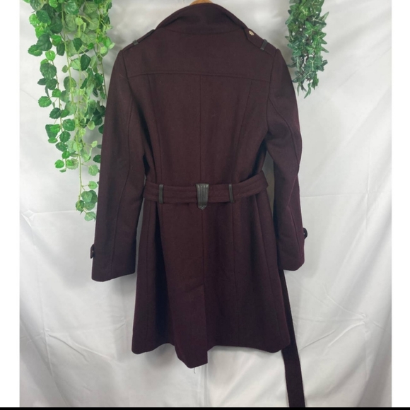 Cole Haan Wool Zip Front Stand Collar Women’s Coat - Picture 9 of 9